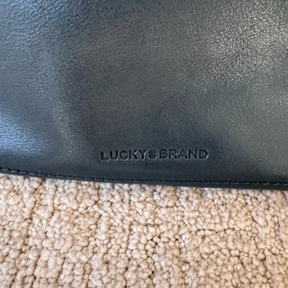 NWOT Lucky Brand Dark Green Satchel with Crossbody Strap